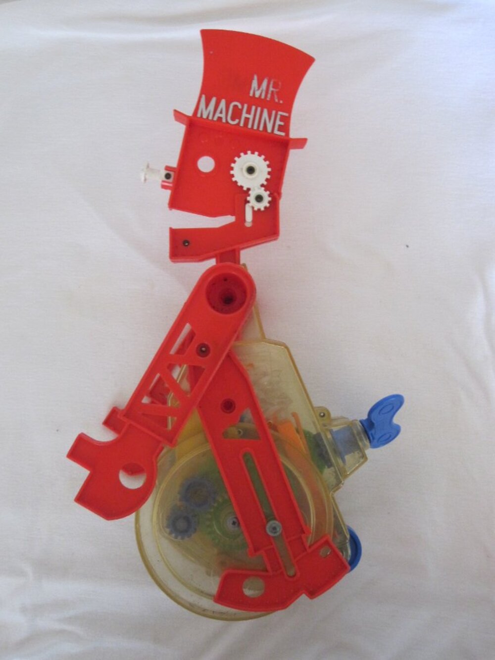 1977 Ideal 16" Tall Mechanical Wind-up Toy: Mr. Machine- tested & works perfect